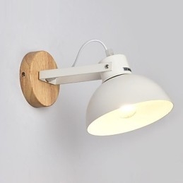 Vintage dřevo Kov ve stylu art deco Rustikální nástěnné svítidlo Obývací pokoj Jídelna Chodba Nástěnná lampa Černá Bílá Volitelné