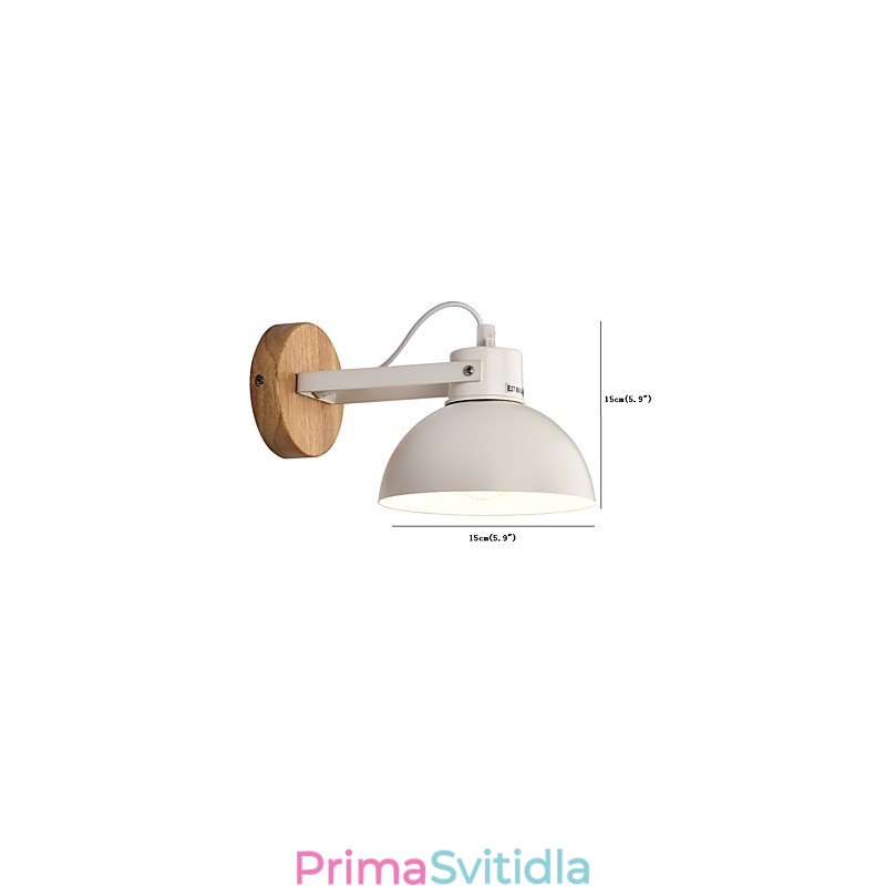 Vintage dřevo Kov ve stylu art deco Rustikální nástěnné svítidlo Obývací pokoj Jídelna Chodba Nástěnná lampa Černá Bílá Volitelné