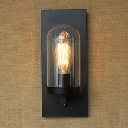 Kreativní moderní minimalistický Restaurant Bar Schody do americké venkovské uličky Edison nástěnná lampa s jedním sklem