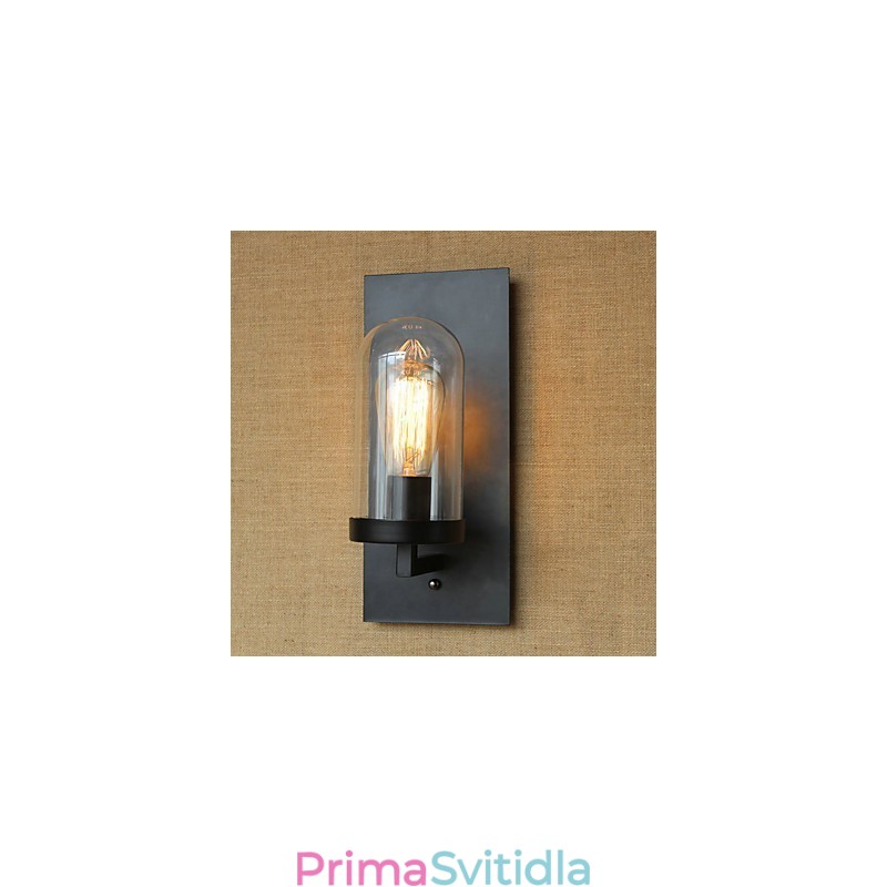 Kreativní moderní minimalistický Restaurant Bar Schody do americké venkovské uličky Edison nástěnná lampa s jedním sklem