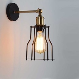 Loft vintage nástěnná svítidla Industrial Edison Fashion Simplicity Wall Sconces Metal Base Cap