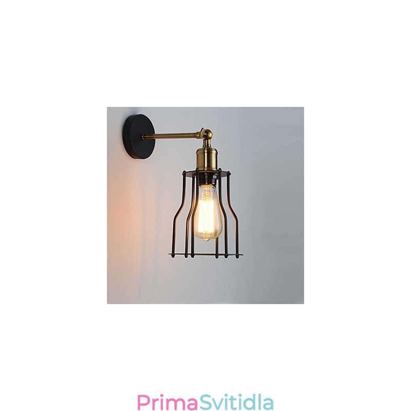 Loft vintage nástěnná svítidla Industrial Edison Fashion Simplicity Wall Sconces Metal Base Cap