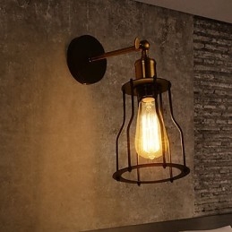 Loft vintage nástěnná svítidla Industrial Edison Fashion Simplicity Wall Sconces Metal Base Cap