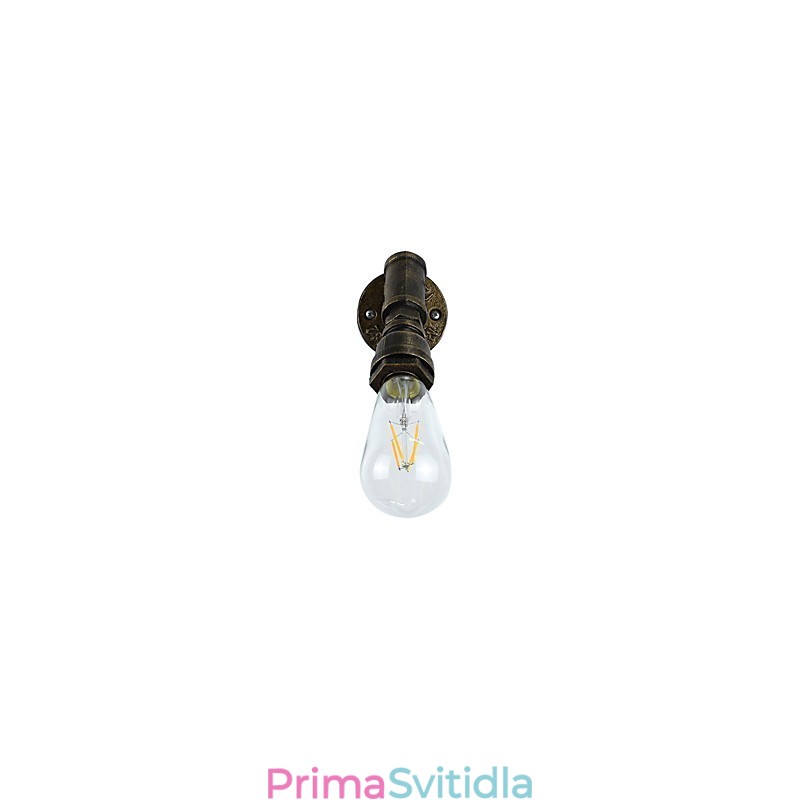 Nástěnné světlo Nástěnné svítidla Nástěnné železo Nástěnná lampa Němá černá lampa se světelným mečem na zdi