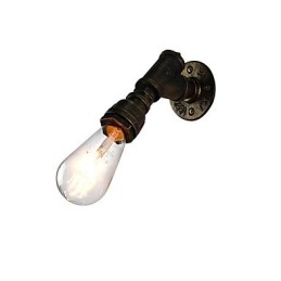 Nástěnné světlo Nástěnné svítidla Nástěnné železo Nástěnná lampa Němá černá lampa se světelným mečem na zdi