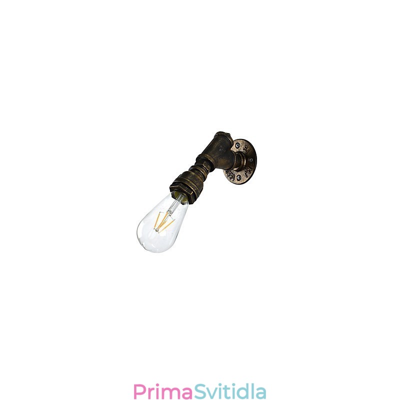 Nástěnné světlo Nástěnné svítidla Nástěnné železo Nástěnná lampa Němá černá lampa se světelným mečem na zdi