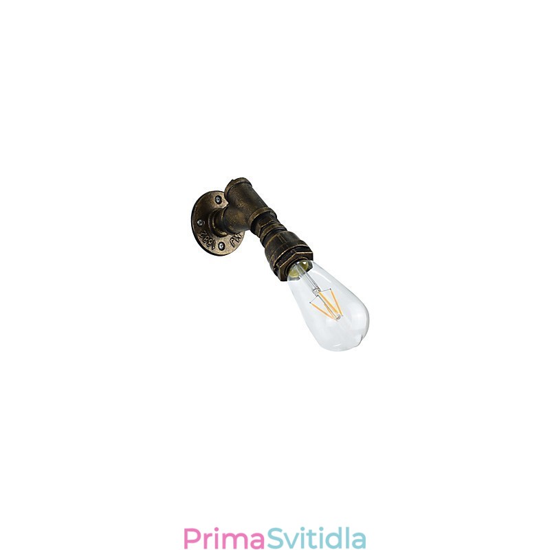 Nástěnné světlo Nástěnné svítidla Nástěnné železo Nástěnná lampa Němá černá lampa se světelným mečem na zdi