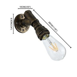 Nástěnné světlo Nástěnné svítidla Nástěnné železo Nástěnná lampa Němá černá lampa se světelným mečem na zdi