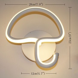 Moderní minimalistická lampa Ložnice Chodby s lampičkou Hotel Projektové osvětlení Hliníková kruhová nástěnná lampa