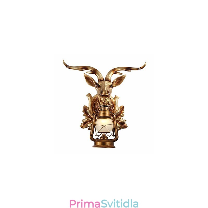 Moderní současná tradiční klasická rustikální malba Lodge pro okolní světlo v mini stylu