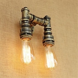 Funkce retro malby Rustic Lodge Country pro nástěnné nástěnné svítidla v mini stylu