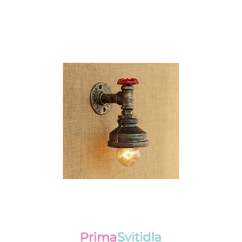 Funkce country retro malby pro nástěnné svítidlo s okolním světlem