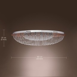 Moderní moderní křišťálový chromový kovový zapuštěný držák