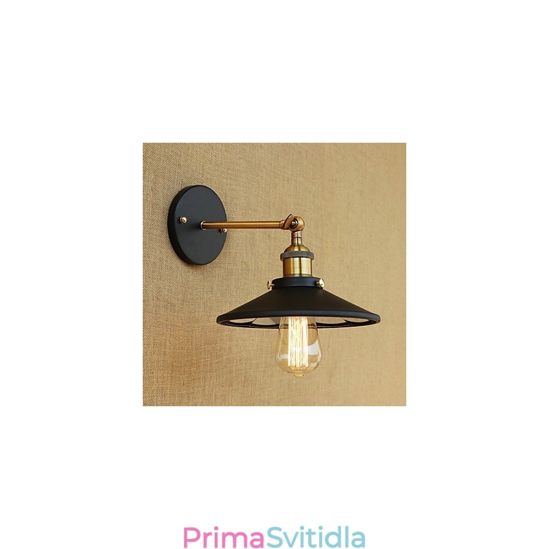 Funkce country retro malby pro nástěnné svítidlo s okolním osvětlením v mini stylu