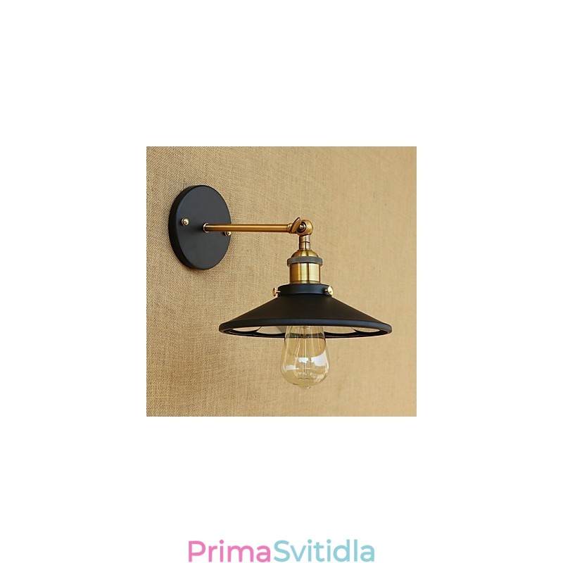 Funkce country retro malby pro nástěnné svítidlo s okolním osvětlením v mini stylu