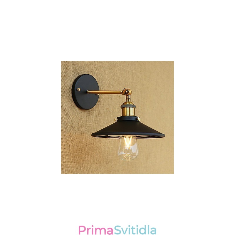 Funkce country retro malby pro nástěnné svítidlo s okolním osvětlením v mini stylu