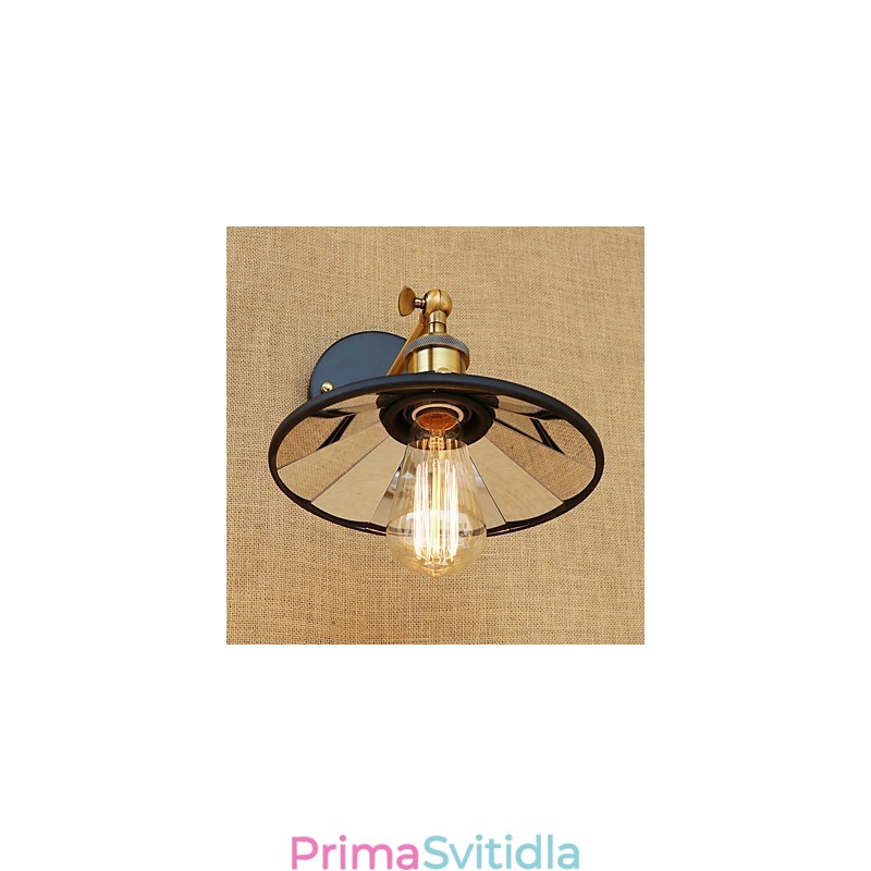 Funkce country retro malby pro nástěnné svítidlo s okolním osvětlením v mini stylu