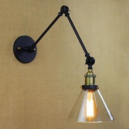 Country Retro galvanizovaná funkce pro světla s otočným ramenem ochrany očí ve stylu mini