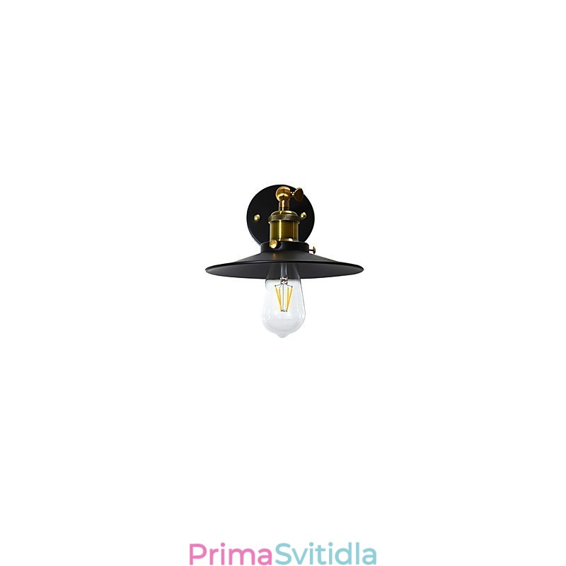 Paint Single Wall Iron Wall Lamp Němá černá lampa se světelným mečem na zdi