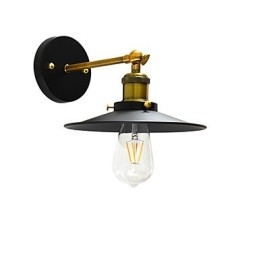 Paint Single Wall Iron Wall Lamp Němá černá lampa se světelným mečem na zdi