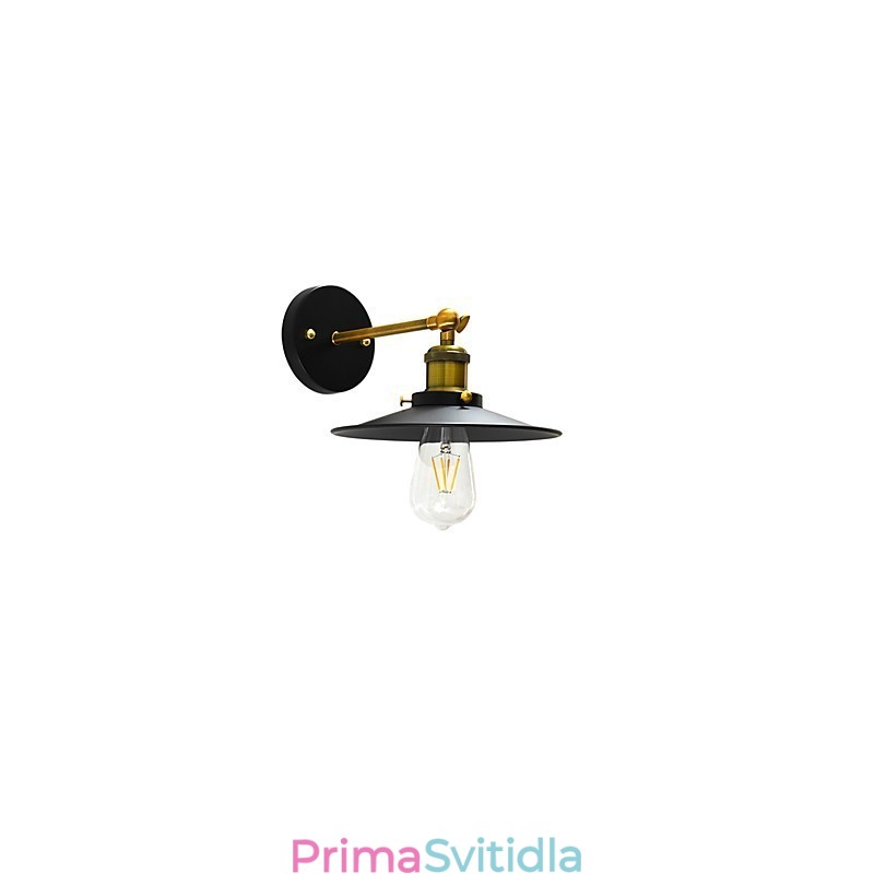 Paint Single Wall Iron Wall Lamp Němá černá lampa se světelným mečem na zdi