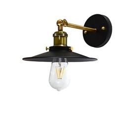 Paint Single Wall Iron Wall Lamp Němá černá lampa se světelným mečem na zdi