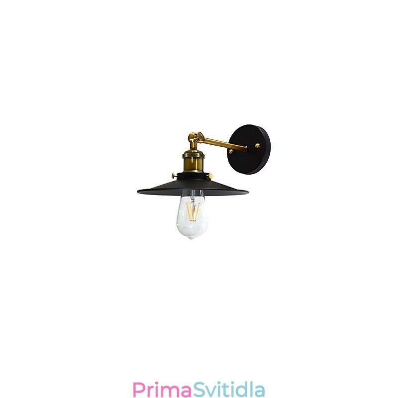 Paint Single Wall Iron Wall Lamp Němá černá lampa se světelným mečem na zdi