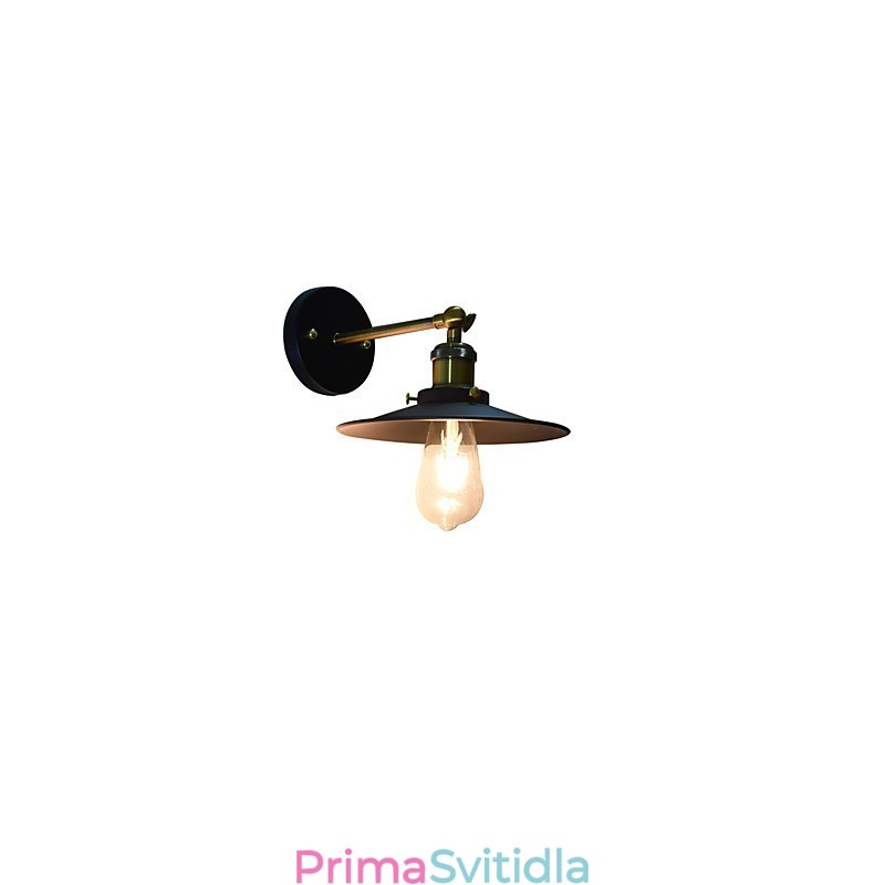 Paint Single Wall Iron Wall Lamp Němá černá lampa se světelným mečem na zdi