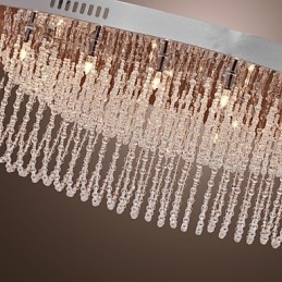 Moderní moderní křišťálový chromový kovový zapuštěný držák