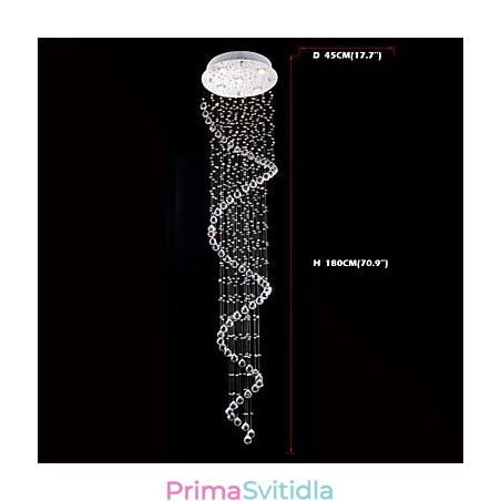 Křišťálové závěsné světlo Lustrové osvětlení 5 světel Silver Canpoy Clear K9 Crystal Helix Stropní lampy Křišťálové závěsné světlo Lustrové osvětlení 5 světel Silver Canpoy Clear K9 Crystal Helix Stropní lampy