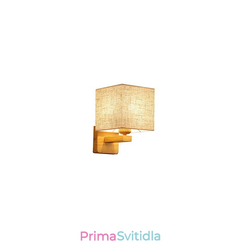 Minimalistická stolní lampa z masivního dřeva Noční stolní lampa