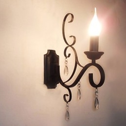 Křišťálová lampa se svíčkou Žehlička Kreativní osobnost Chodba Dekorace Schodiště Noční lampa Nástěnná lampa