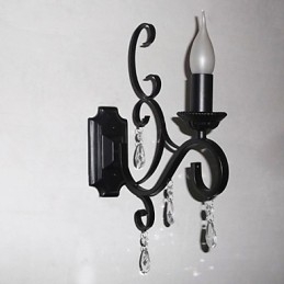 Křišťálová lampa se svíčkou Žehlička Kreativní osobnost Chodba Dekorace Schodiště Noční lampa Nástěnná lampa