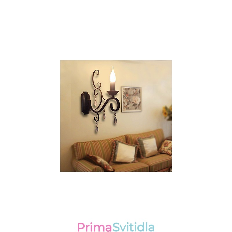Křišťálová lampa se svíčkou Žehlička Kreativní osobnost Chodba Dekorace Schodiště Noční lampa Nástěnná lampa