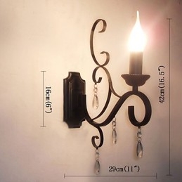 Křišťálová lampa se svíčkou Žehlička Kreativní osobnost Chodba Dekorace Schodiště Noční lampa Nástěnná lampa