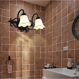Rustic Lodge galvanicky pokovená funkce pro nástěnné osvětlení koupelny Downlight