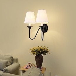 Rustic Lodge Black Oxide Finish Funkce pro ochranu očí Nástěnné svítidlo s okolním světlem