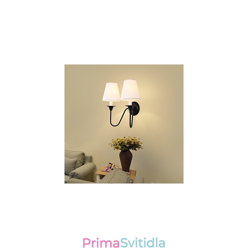 Rustic Lodge Black Oxide Finish Funkce pro ochranu očí Nástěnné svítidlo s okolním světlem