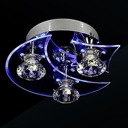 Lustr Modern Crystal Living 3 Lights