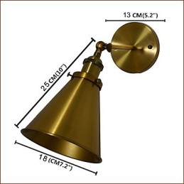 Nástěnné světlo Nástěnné svítidla Nástěnné železo Nástěnná lampa Němá černá lampa se světelným mečem na zdi