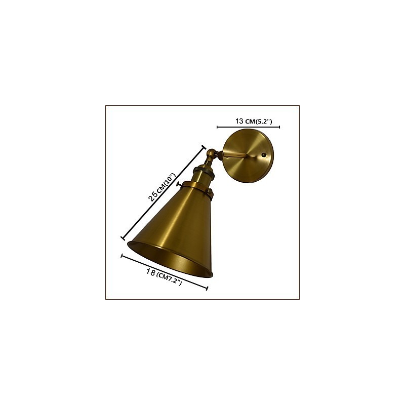 Nástěnné světlo Nástěnné svítidla Nástěnné železo Nástěnná lampa Němá černá lampa se světelným mečem na zdi