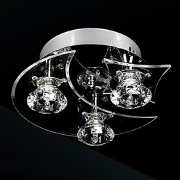 Lustr Modern Crystal Living 3 Lights