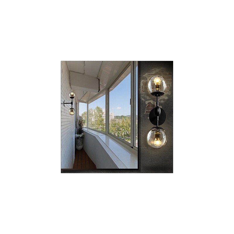 Rustic Lodge Country galvanicky pokovená funkce pro nástěnné svítidlo s okolním osvětlením v mini stylu