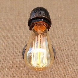 Funkce country retro malby pro nástěnné nástěnné svítidla s otočným ramenem ve stylu mini