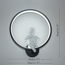 Nástěnná lampa Moderní kreativní osobnost Lampa Designer Angel Dekorační lampa Hliníková nástěnná lampa s integrovanou chodbou