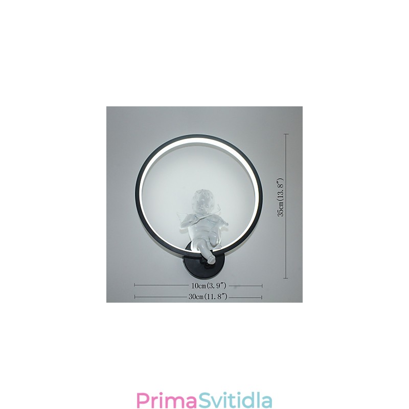 Nástěnná lampa Moderní kreativní osobnost Lampa Designer Angel Dekorační lampa Hliníková nástěnná lampa s integrovanou chodbou