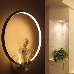 Nástěnná lampa Moderní kreativní osobnost Lampa Designer Angel Dekorační lampa Hliníková nástěnná lampa s integrovanou chodbou