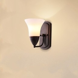 Rustic Lodge Black Oxide Finish Funkce pro ochranu očí Nástěnné svítidlo s okolním světlem
