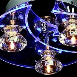 Lustr Modern Crystal Living 3 Lights