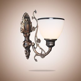 Jednoduchá americká nástěnná lampa Noční lampa Obývací pokoj Dekorativní lampa tepané železo Kreativní nástěnná lampa v evropském stylu